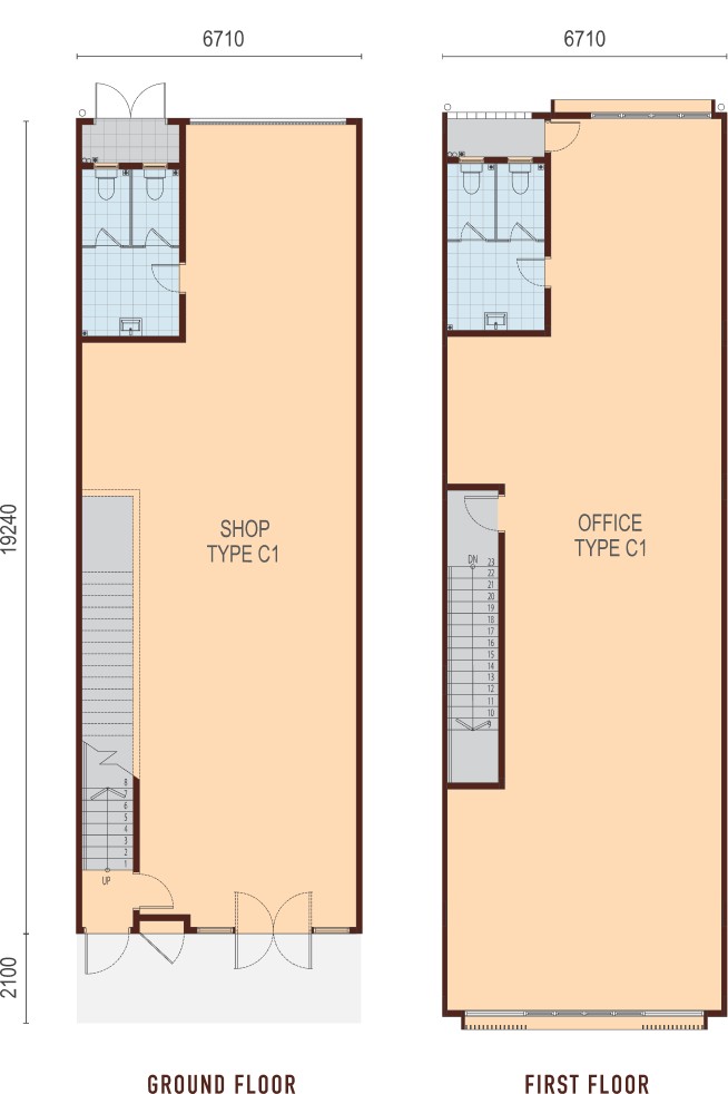Type C1 floor plan
