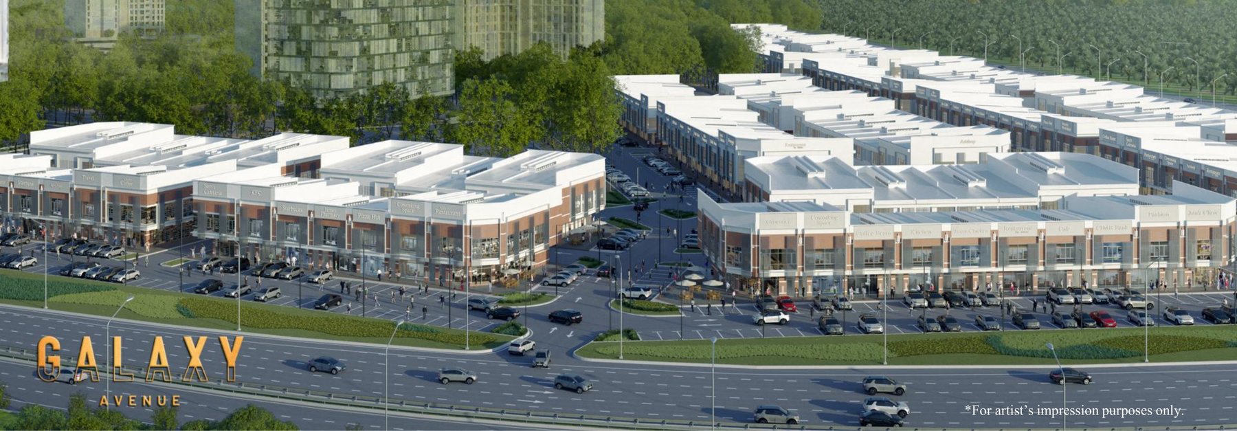 Galaxy Avenue aerial