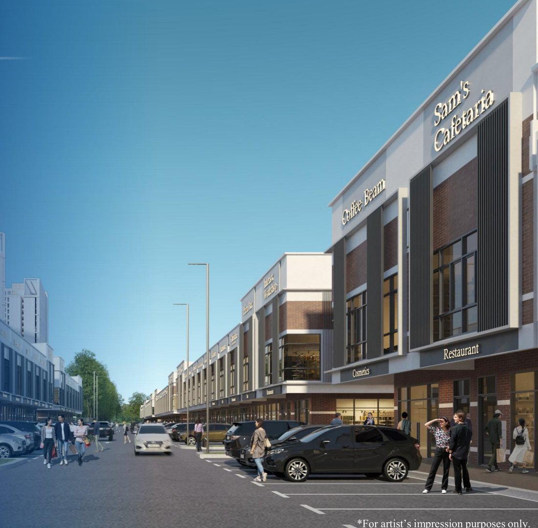 Shop street with footfall